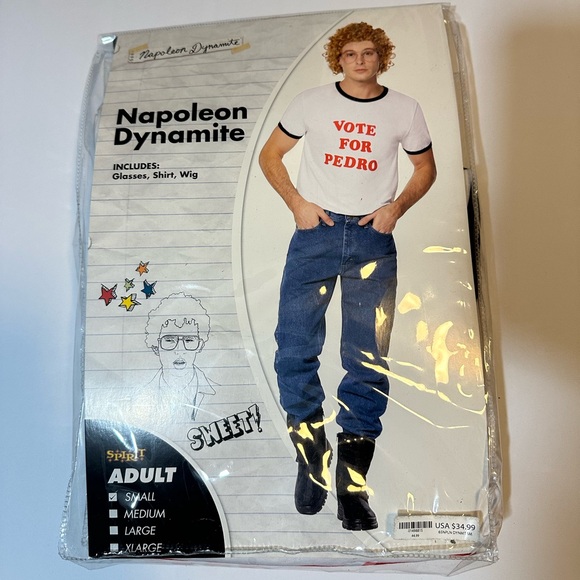 Napoleon Dynamite Halloween Costume Adult Size Small - Picture 1 of 6